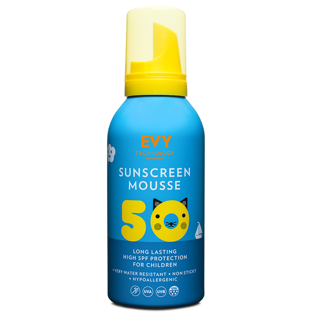 Kids Sunscreen Mousse SPF50 evy