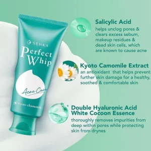 Perfect Whip Acne Care Cleanser Medicated Senka Shiseido